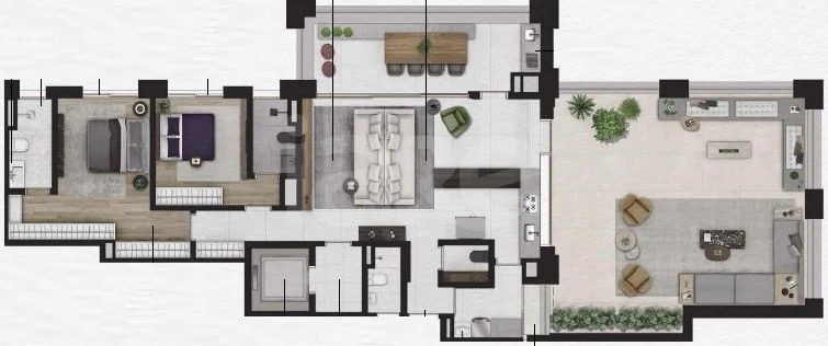 Planta — Garden 195,45 m²