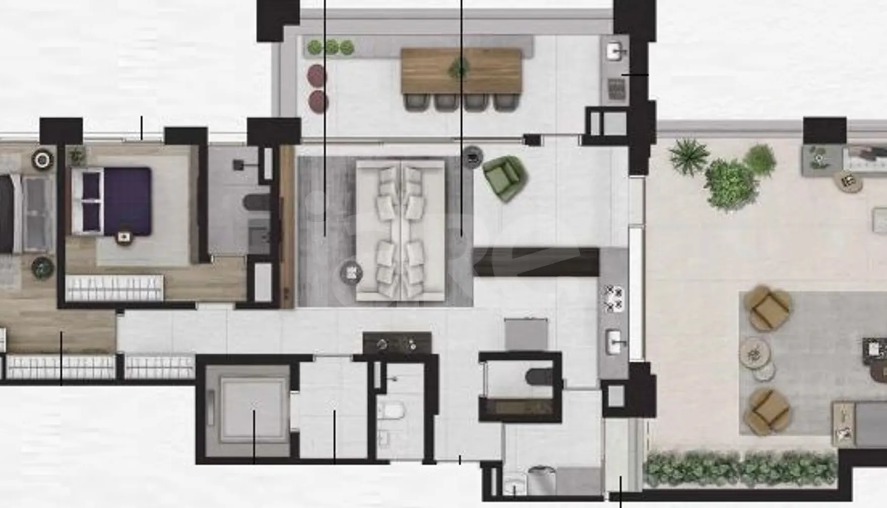 Planta — Garden 195,45 m²