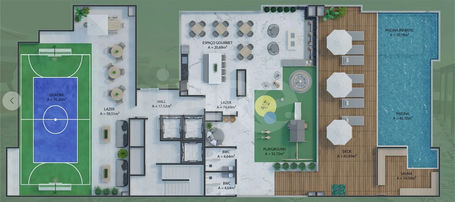 Planta — Pavimento rooftop