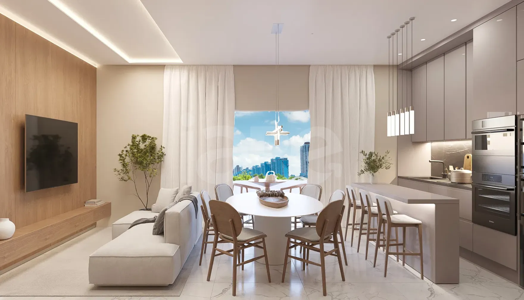 Skypark Tower - Apartamento com 54 m², em Perequê — foto 4