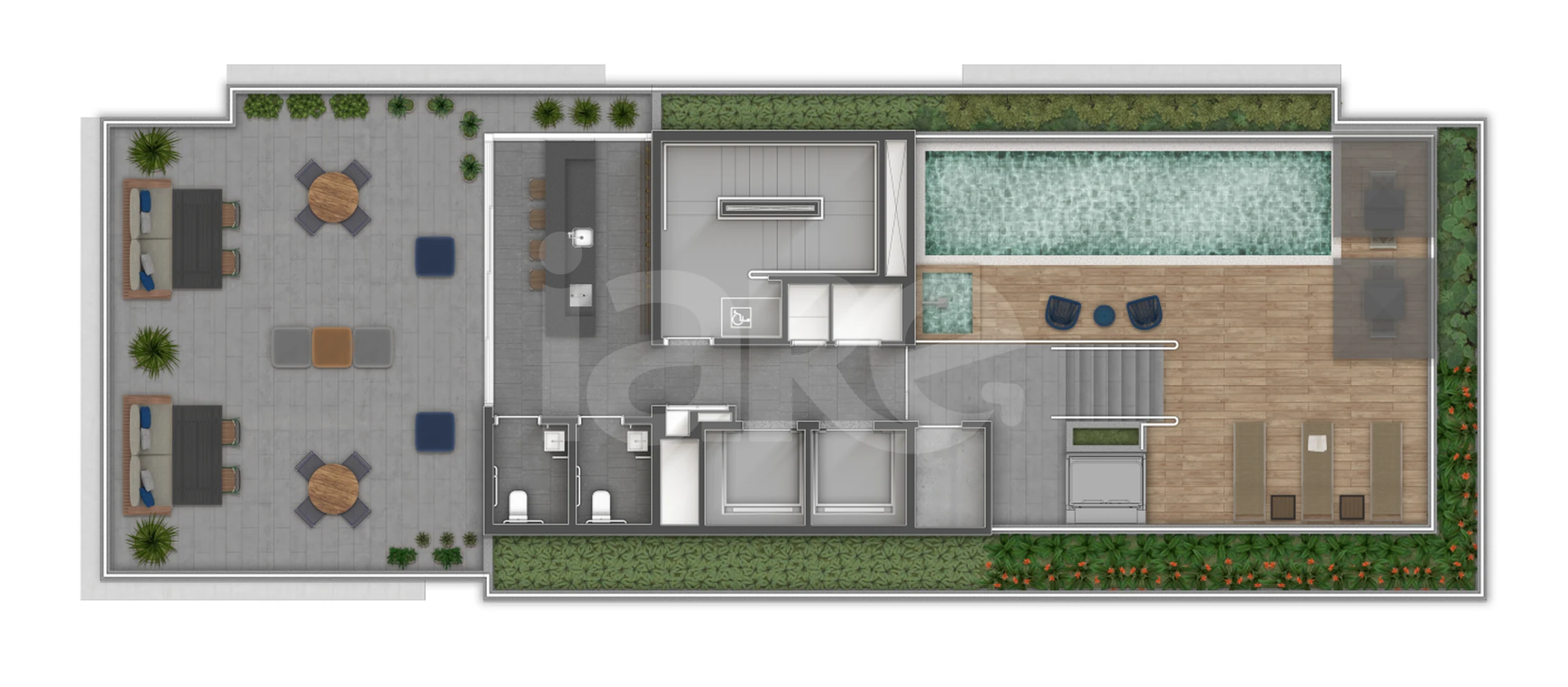 Planta — Pavimento rooftop
