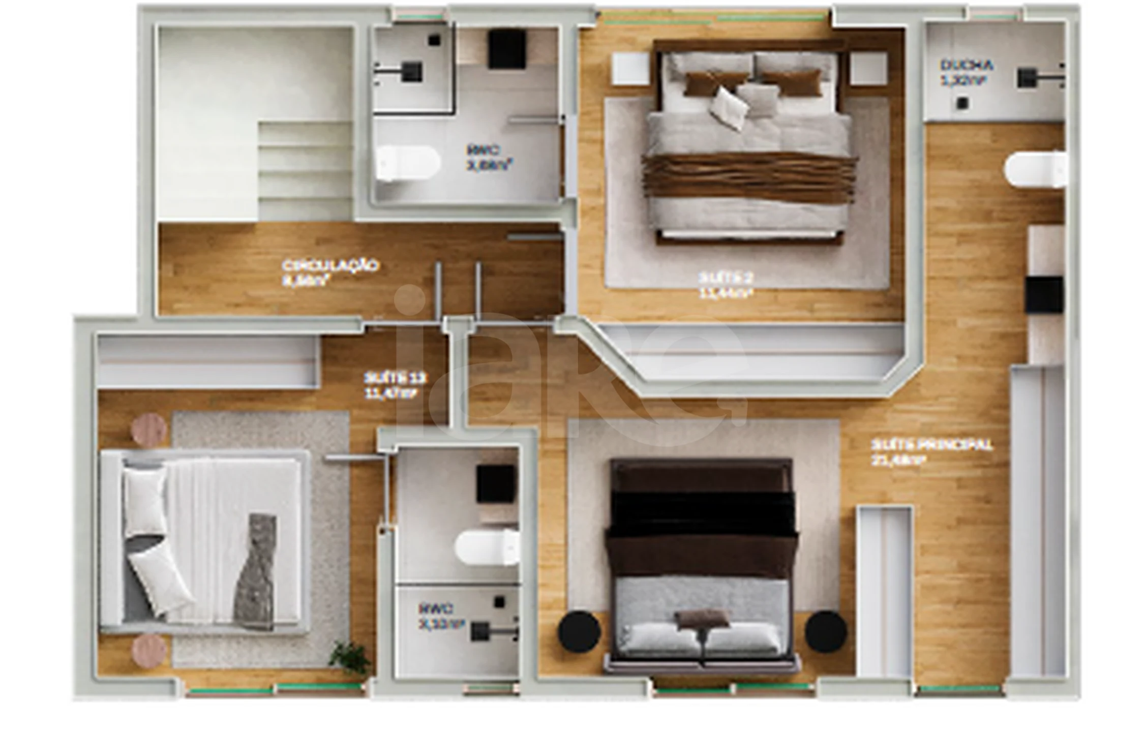 Planta — Apartamento 180,05 m²