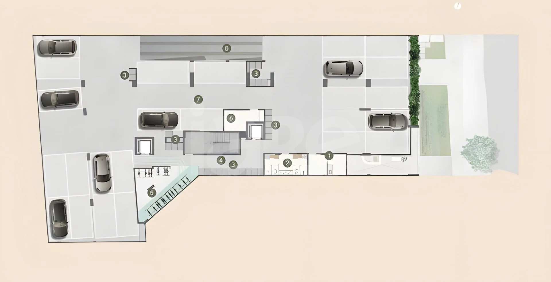 Planta — Pavimento garagem
