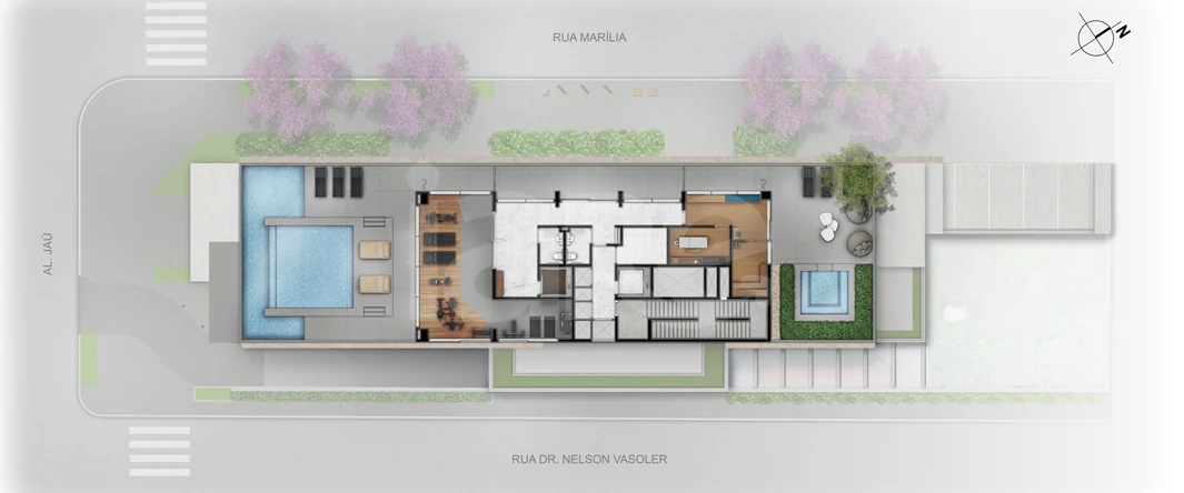 Planta — Pavimento lazer