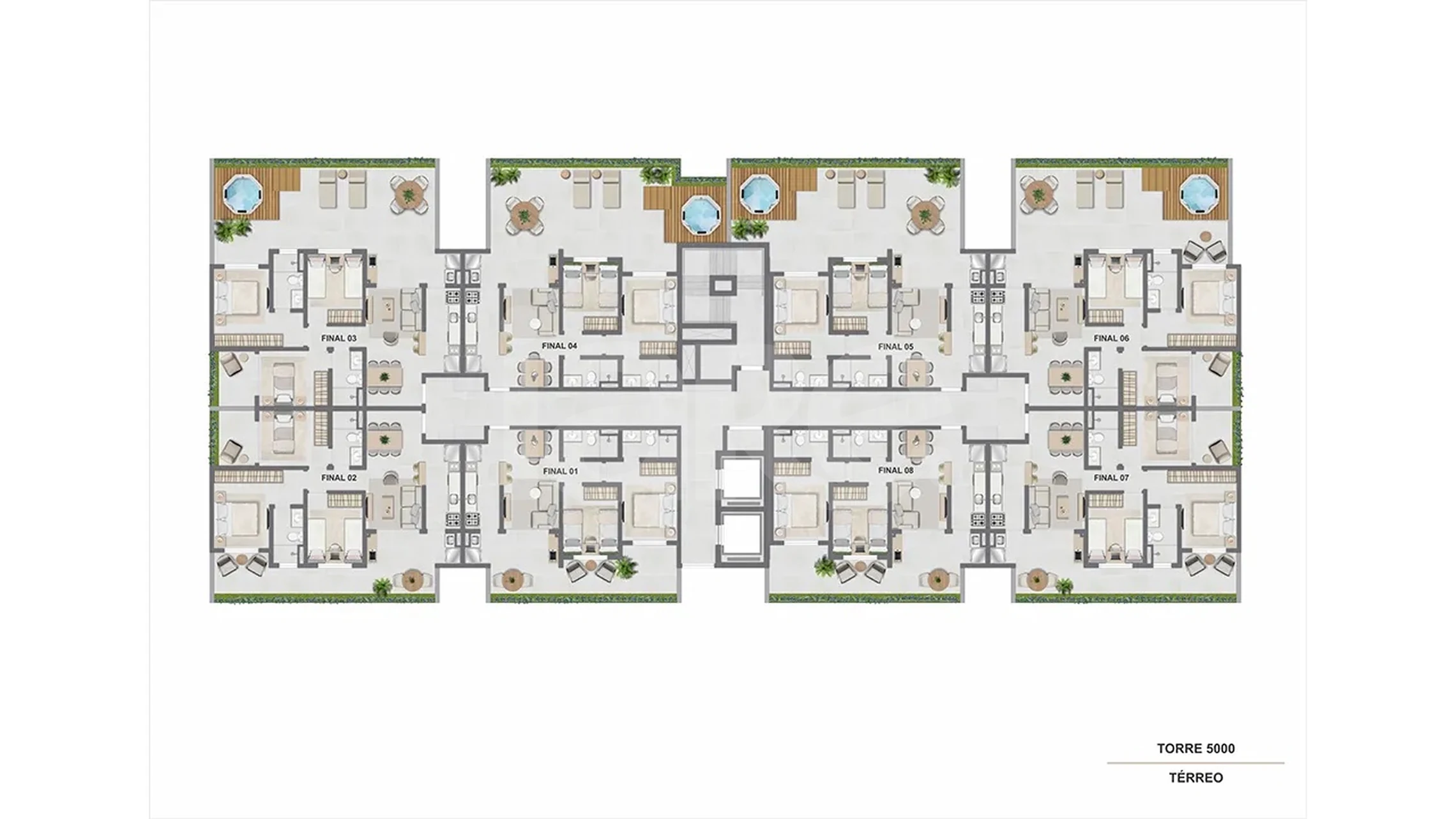 Planta — Pavimento térreo 5000