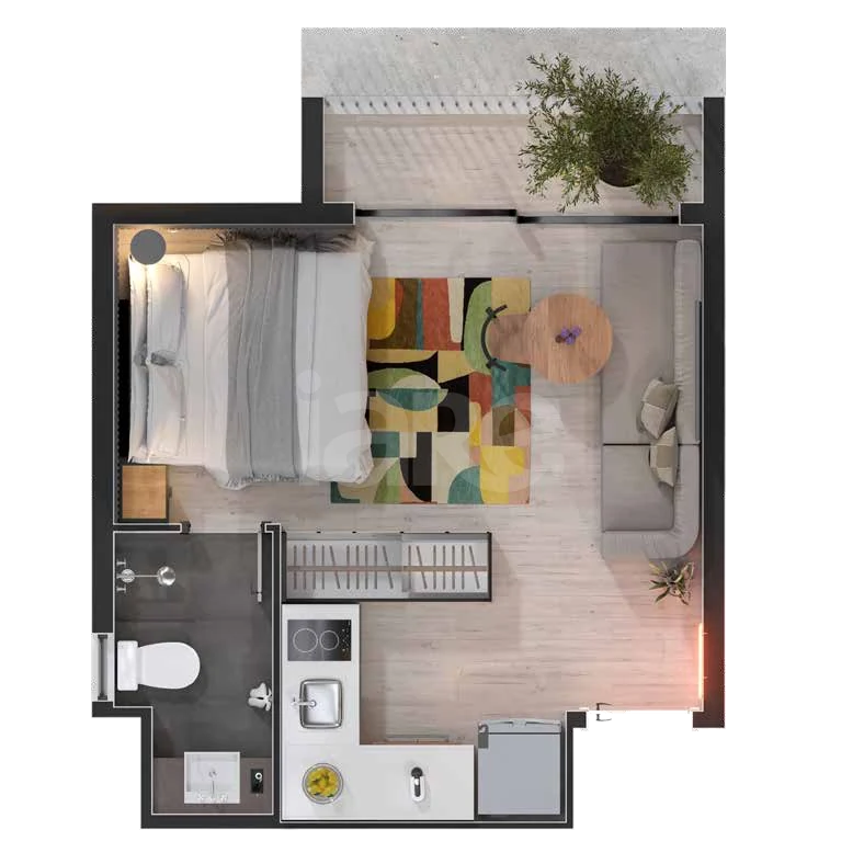 Planta — Garden 35,01 m²
