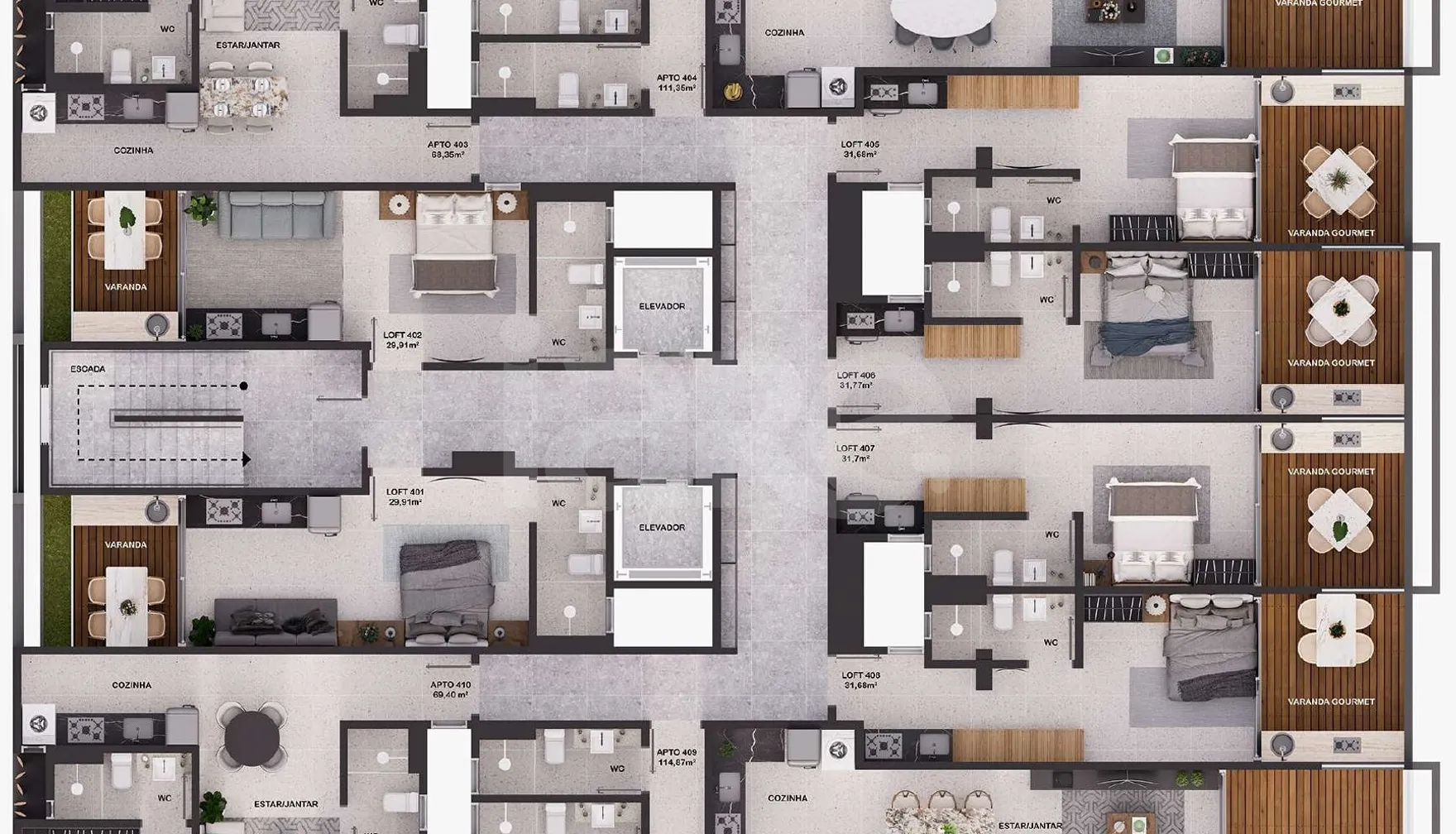 Planta — Pavimento 4