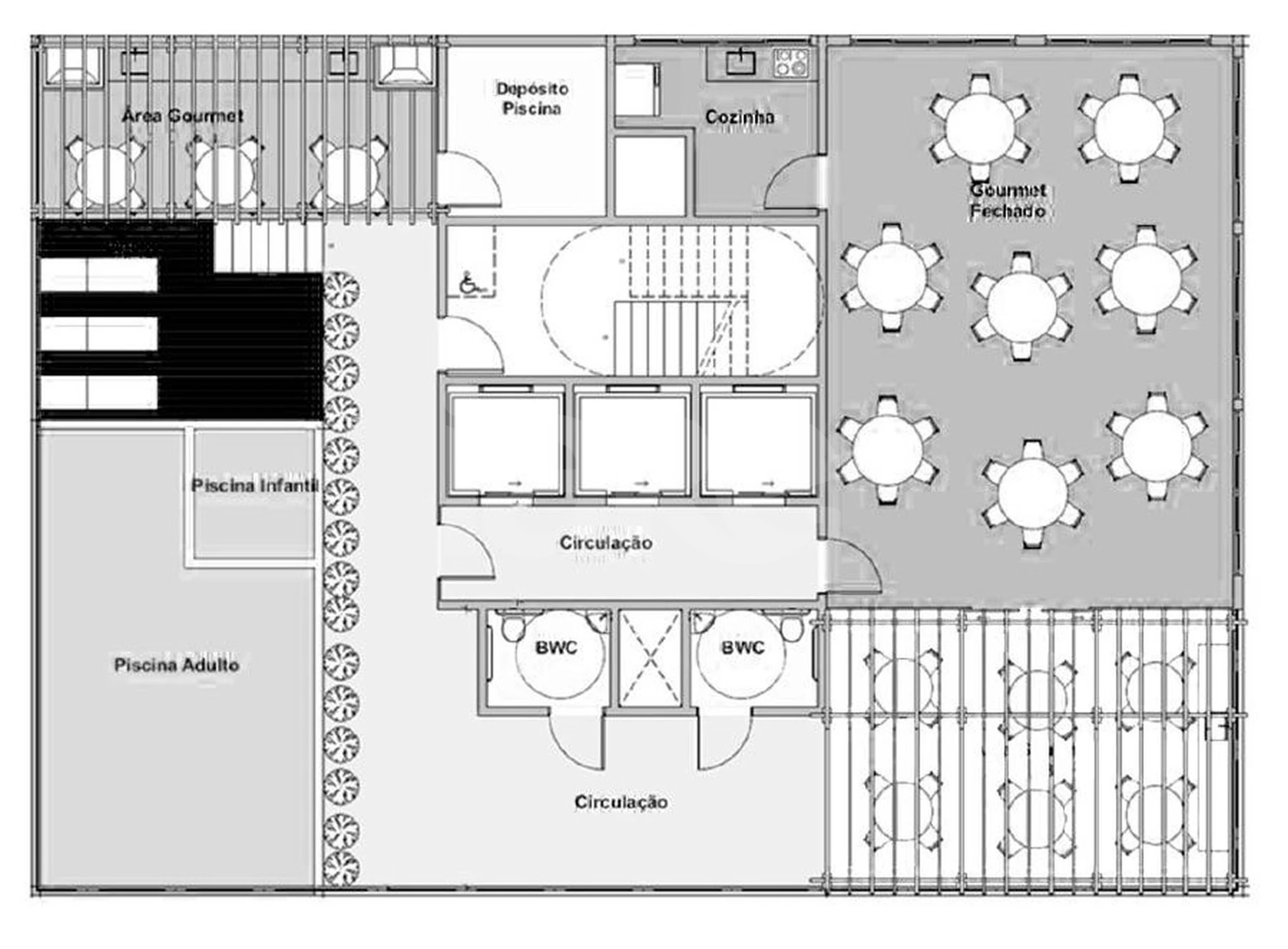 Planta — Pavimento rooftop