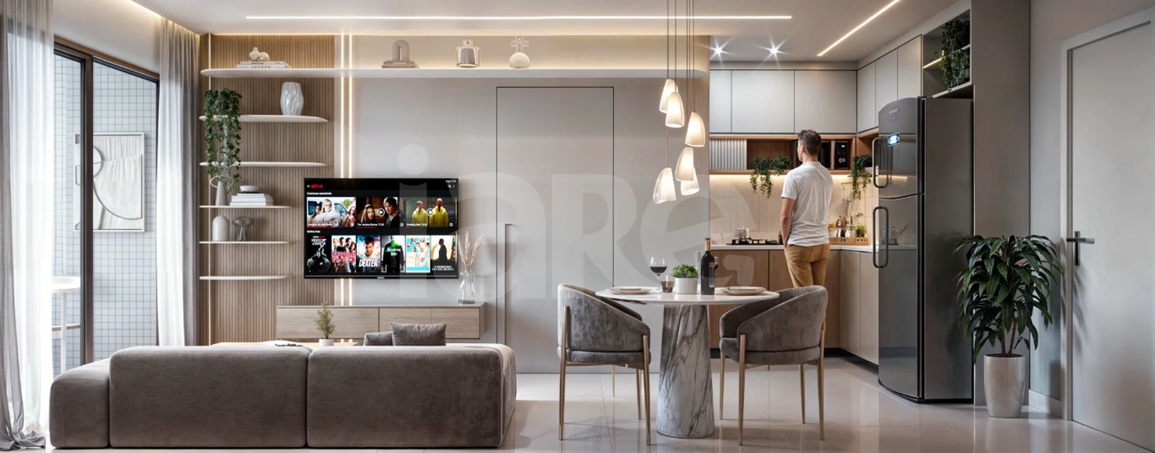 Chateau Du Park - Apartamento com 57 m², em Aeroclube — foto 3