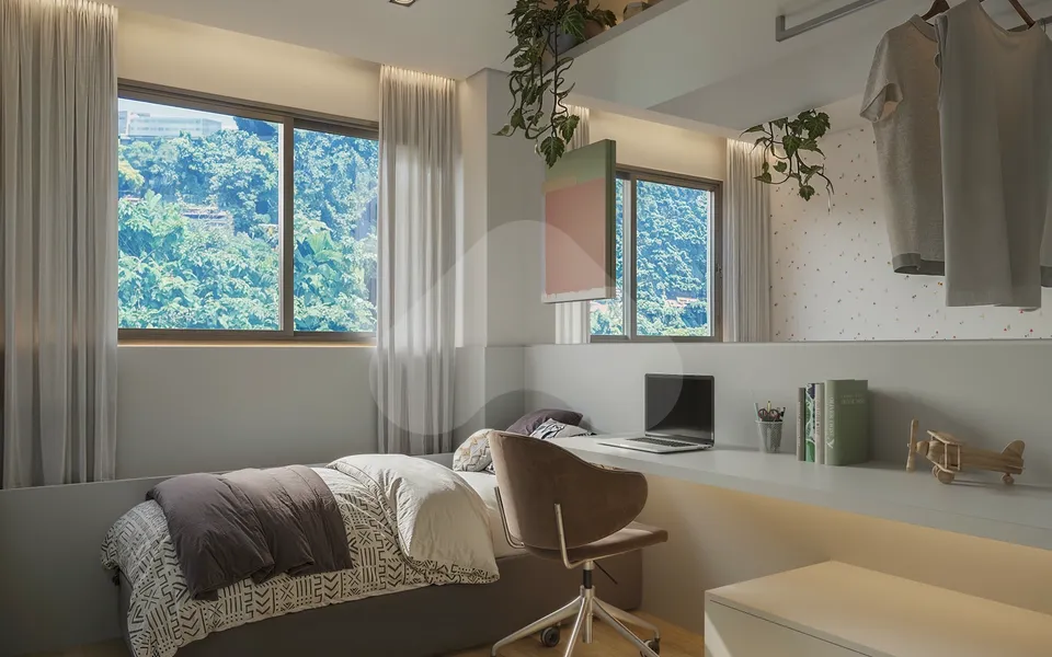 Céu Laranjeiras - Studio com 30,35 m², em Laranjeiras — foto 4