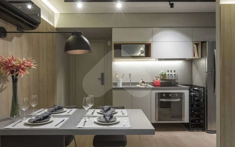 Downtown Nova República - Apartamento com 43,33 m², em Centro — foto 2