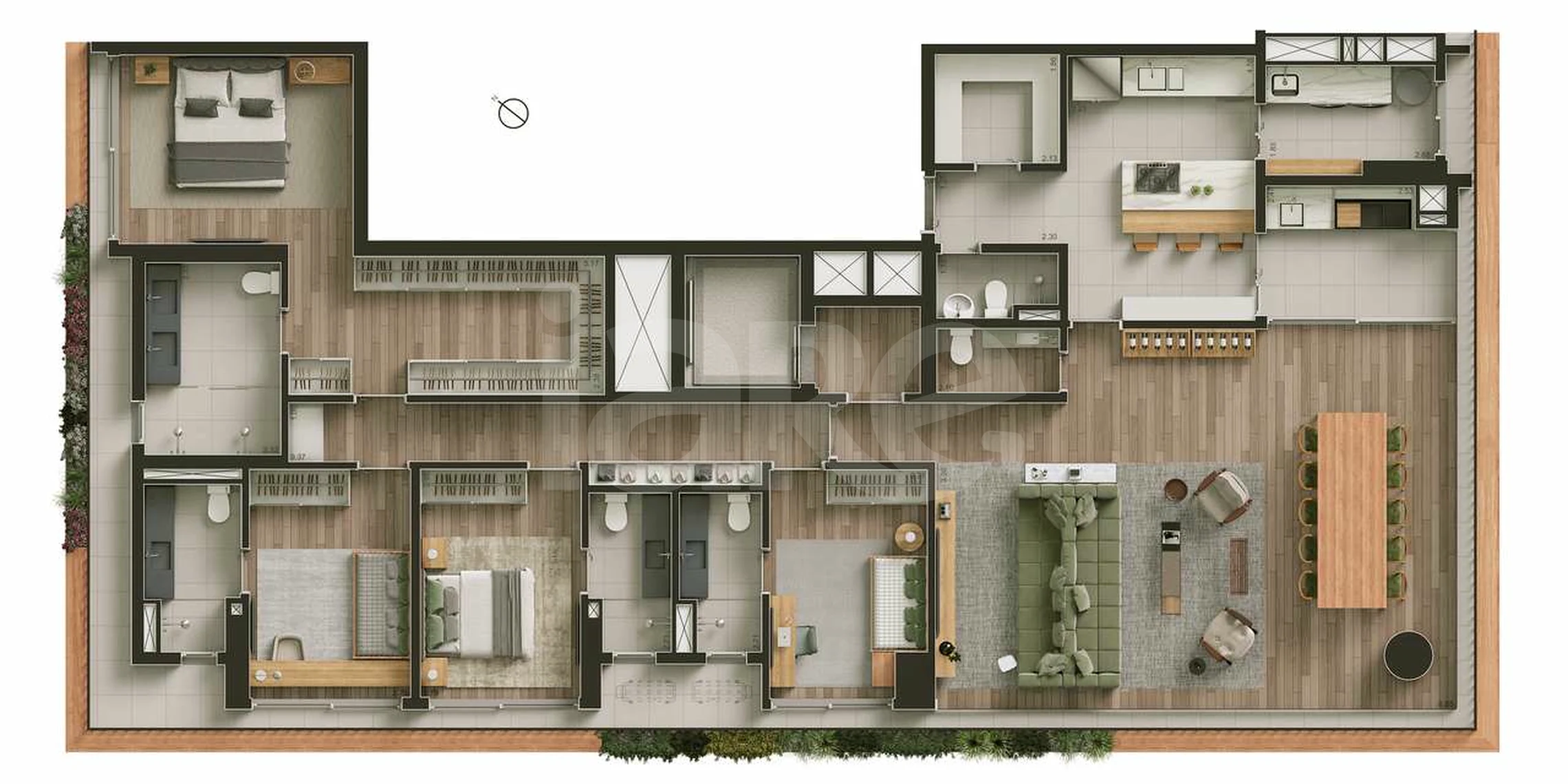 Planta — Apartamento 245,8 m²