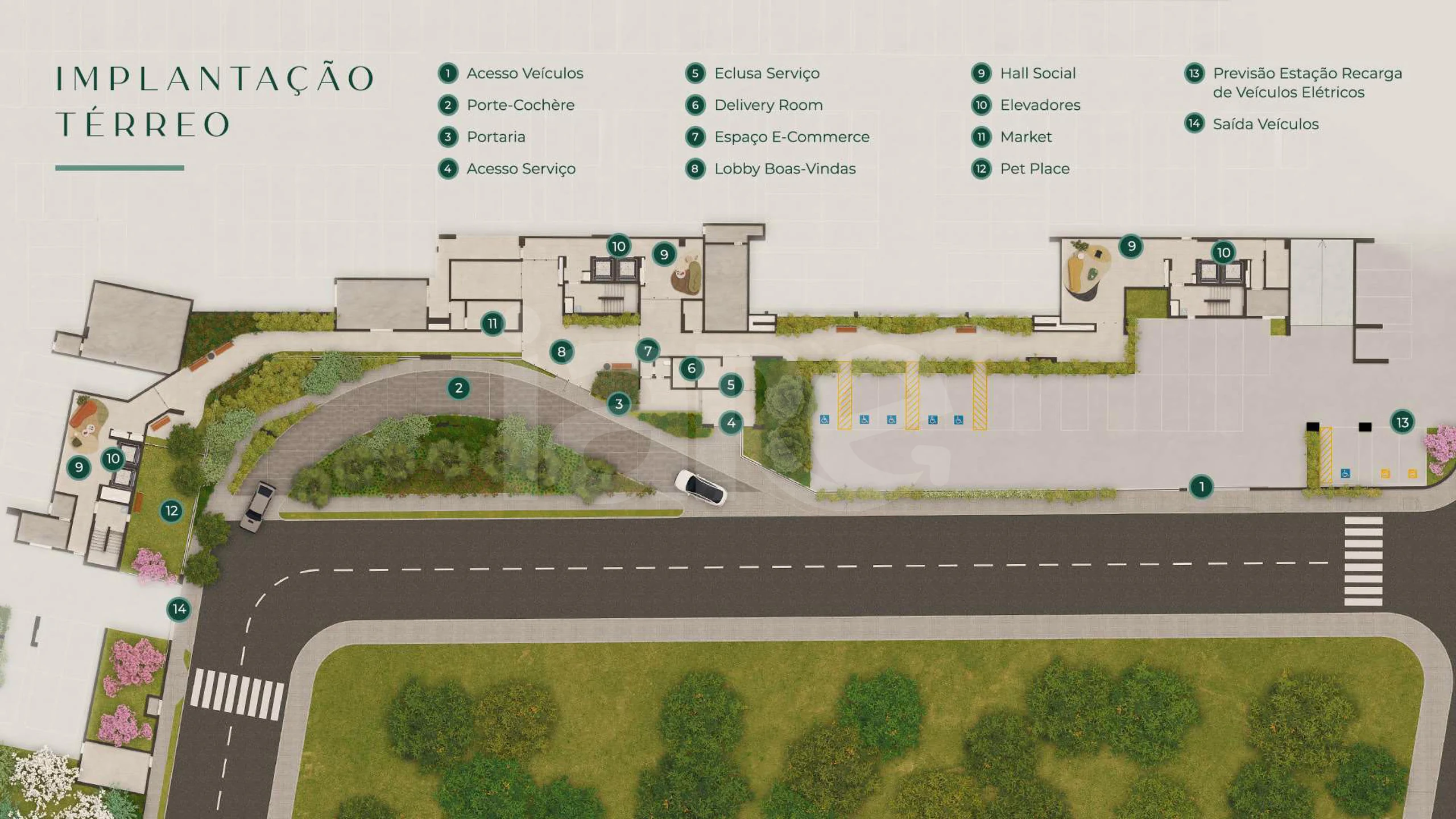 Planta — Implatação Térreo
