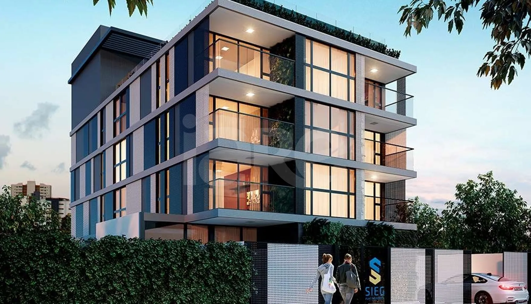 Sieg Flat - Garden com 91,6 m², em Jardim Oceania — foto 1