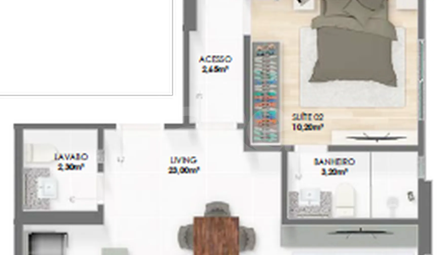 Planta — Apartamento 97 m²