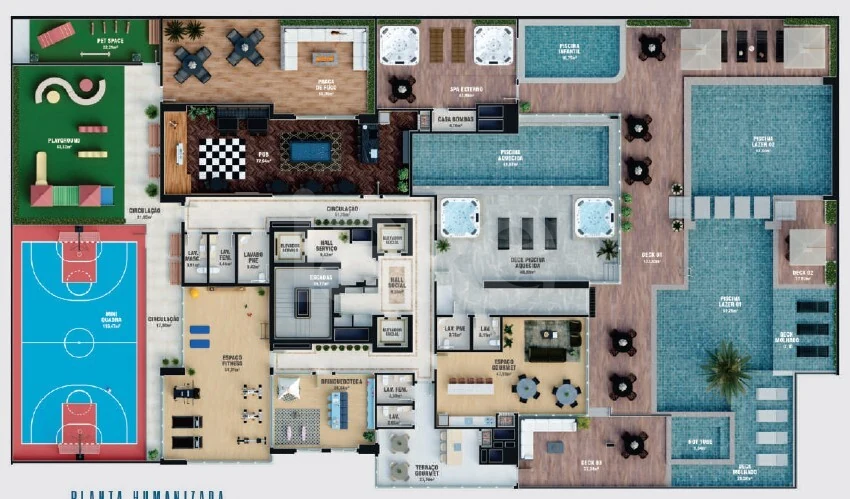Planta — Pavimento lazer 01