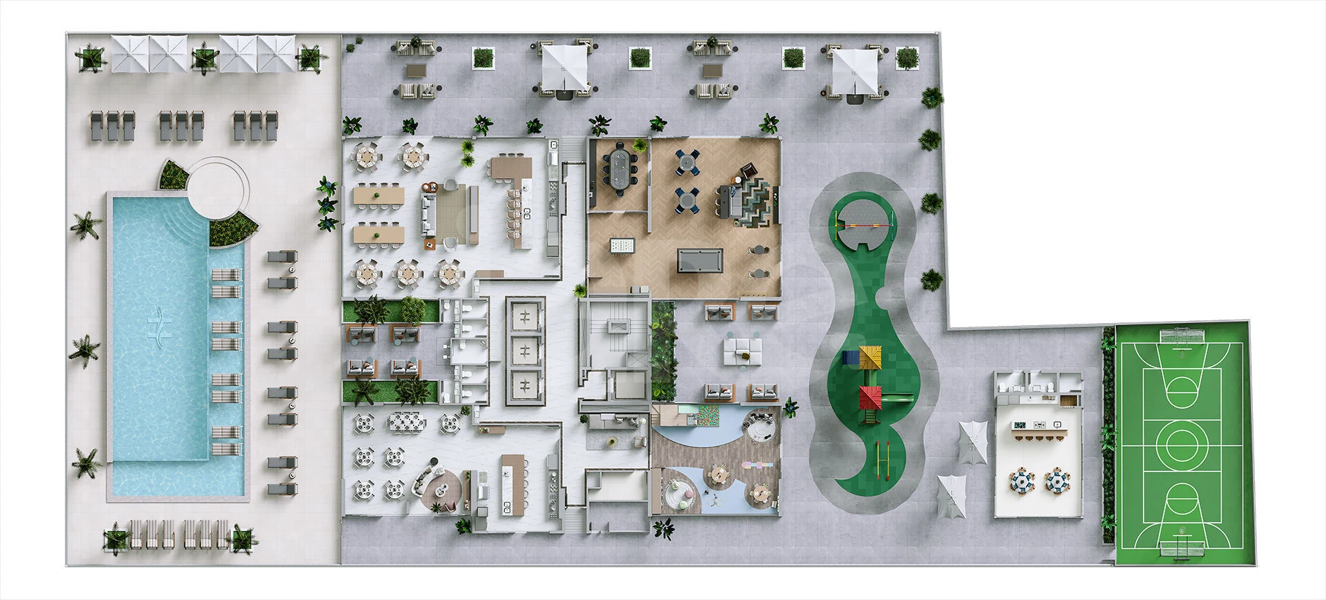 Planta — Pavimento lazer 1