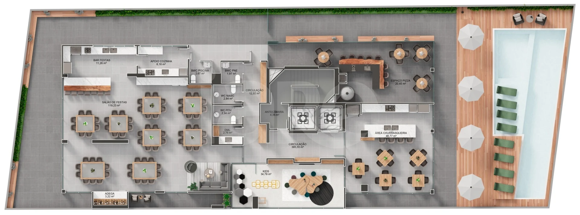 Planta — Pavimento lazer 1