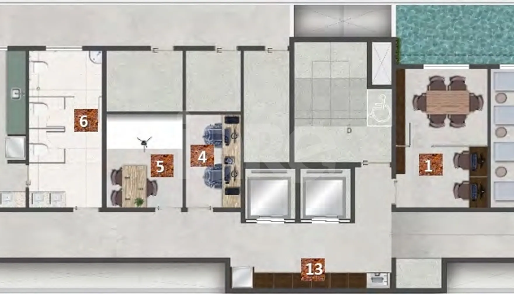 Planta — Pavimento lazer