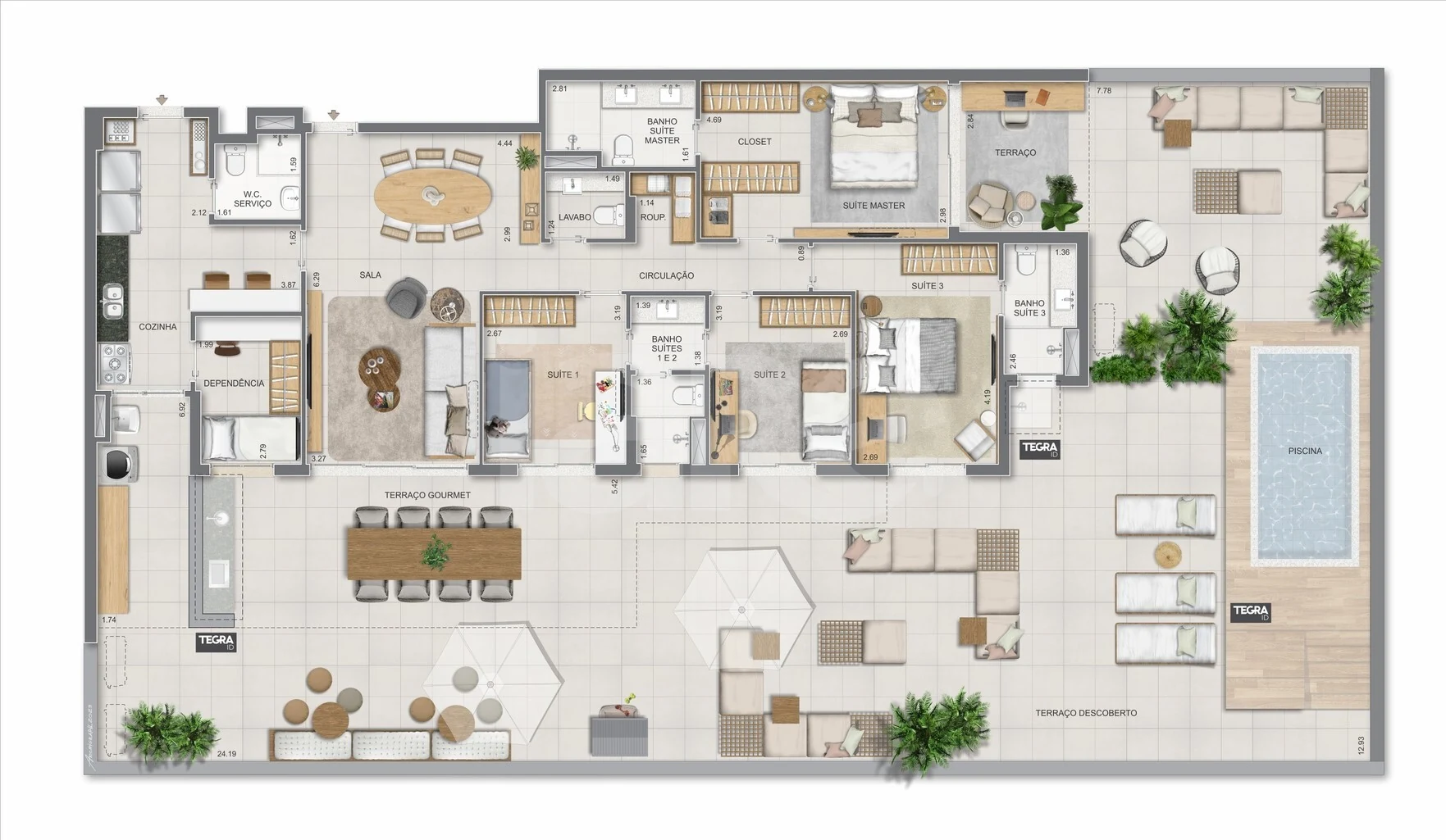 Planta — Garden 321,12 m²