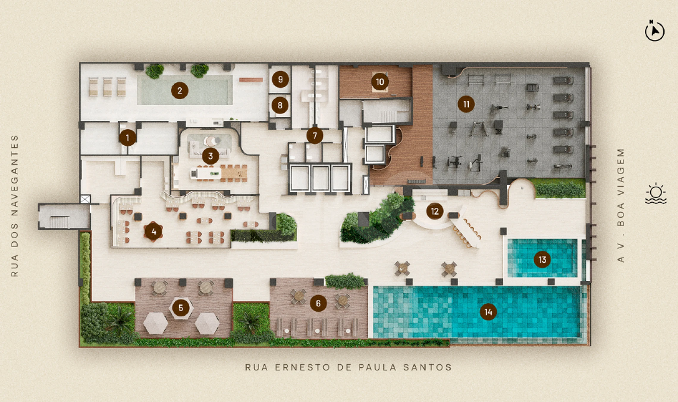 Planta — Pavimento lazer