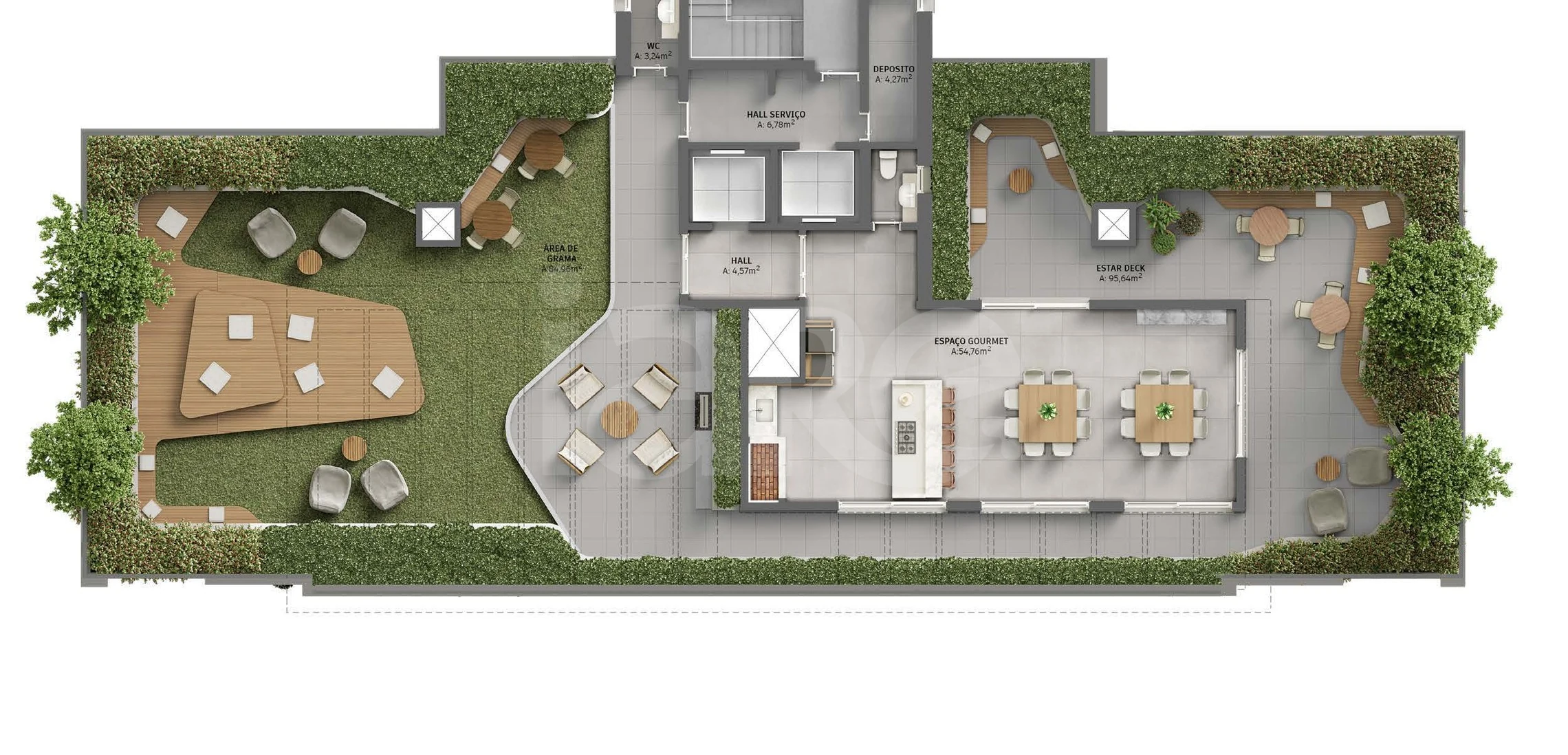 Planta — Pavimento rooftop