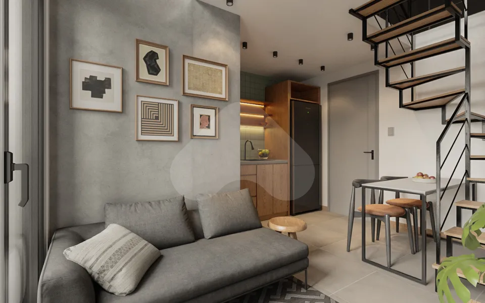Théros Residencial - Studio com 19,4 m², em Alto da XV — foto 22