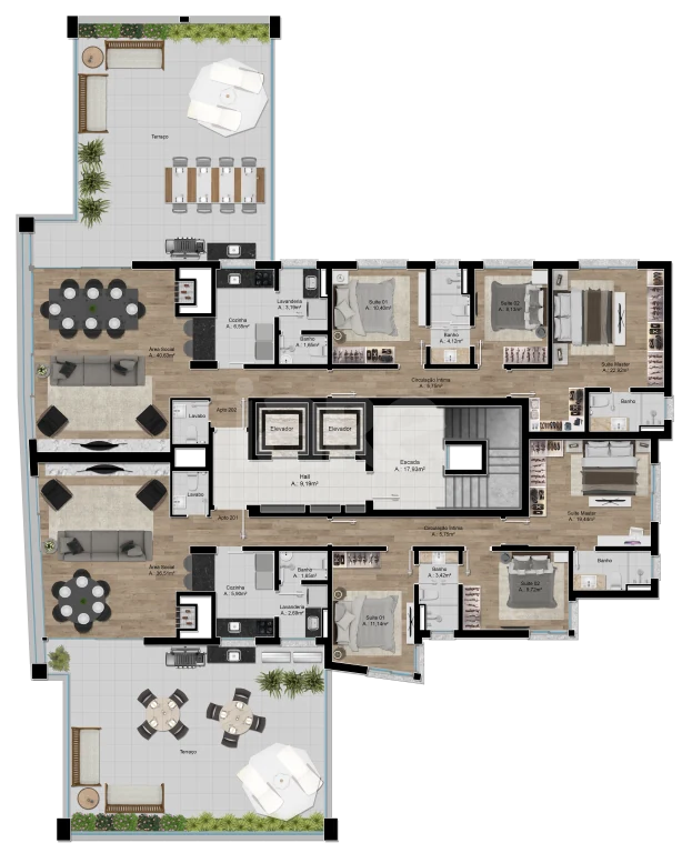 Planta — Pavimento 2