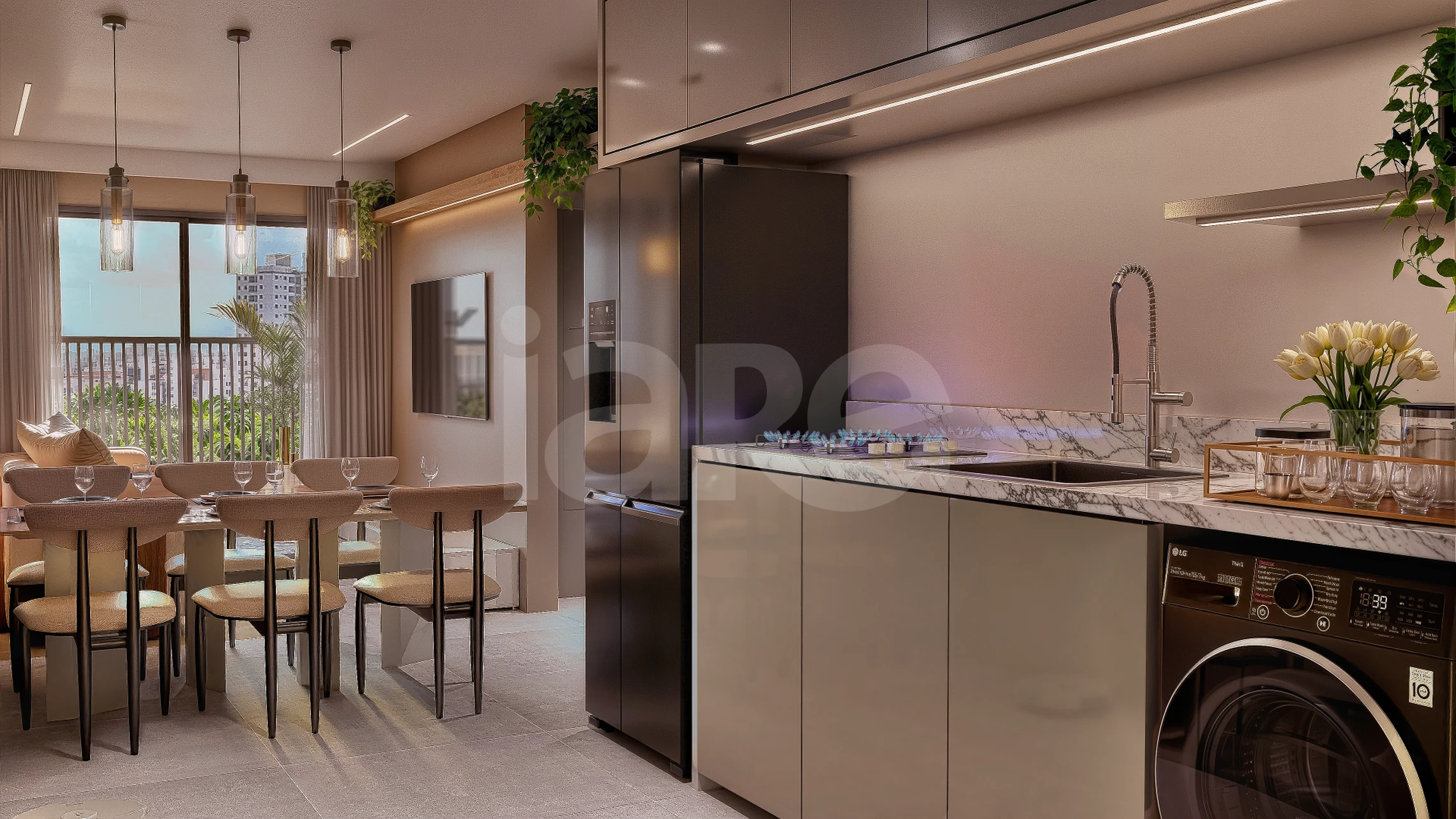 Monte Gargano - Apartamento com 55,35 m², em Brisamar — foto 3