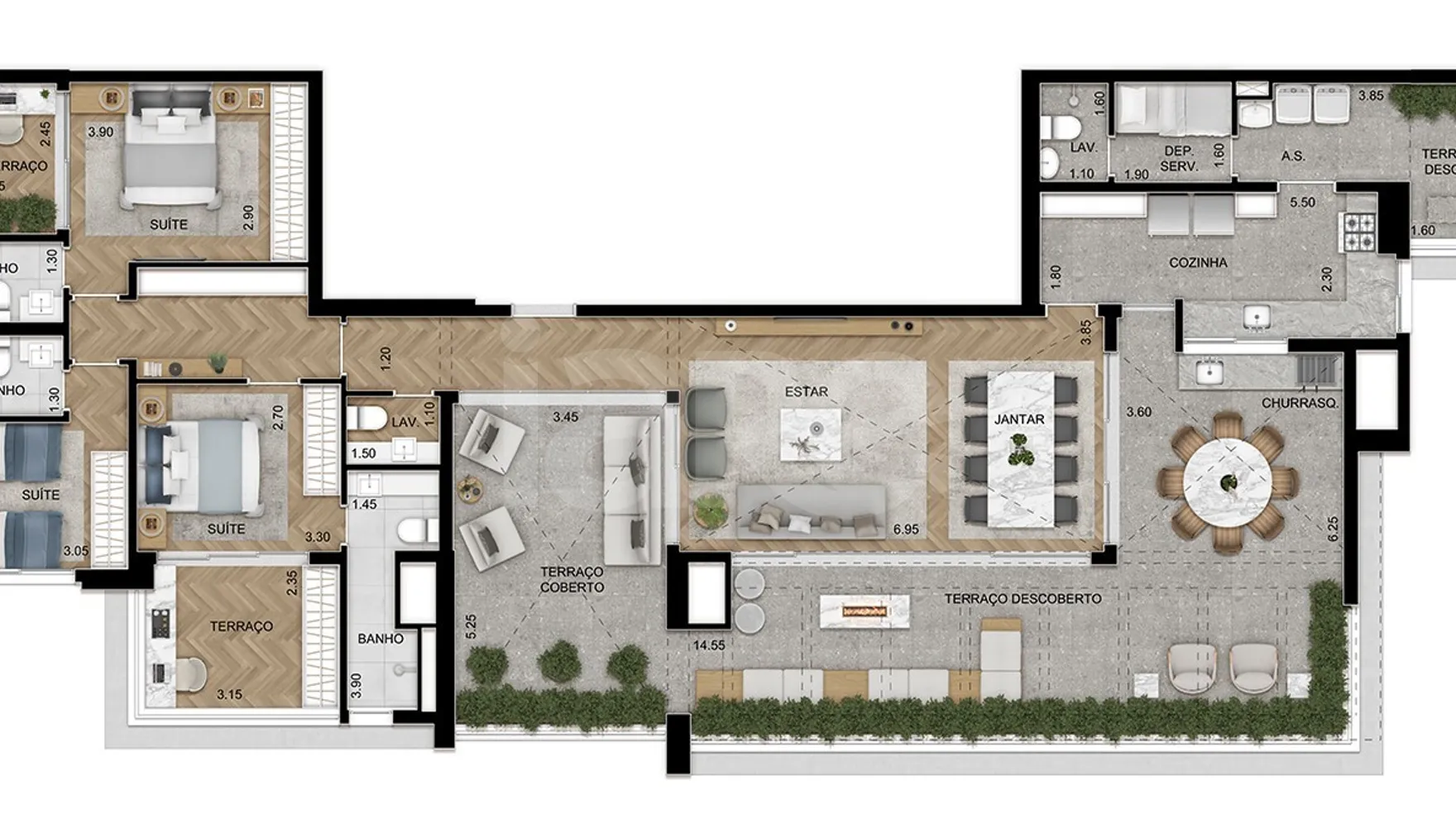 Planta — Cobertura Horizontal 217,02 m²