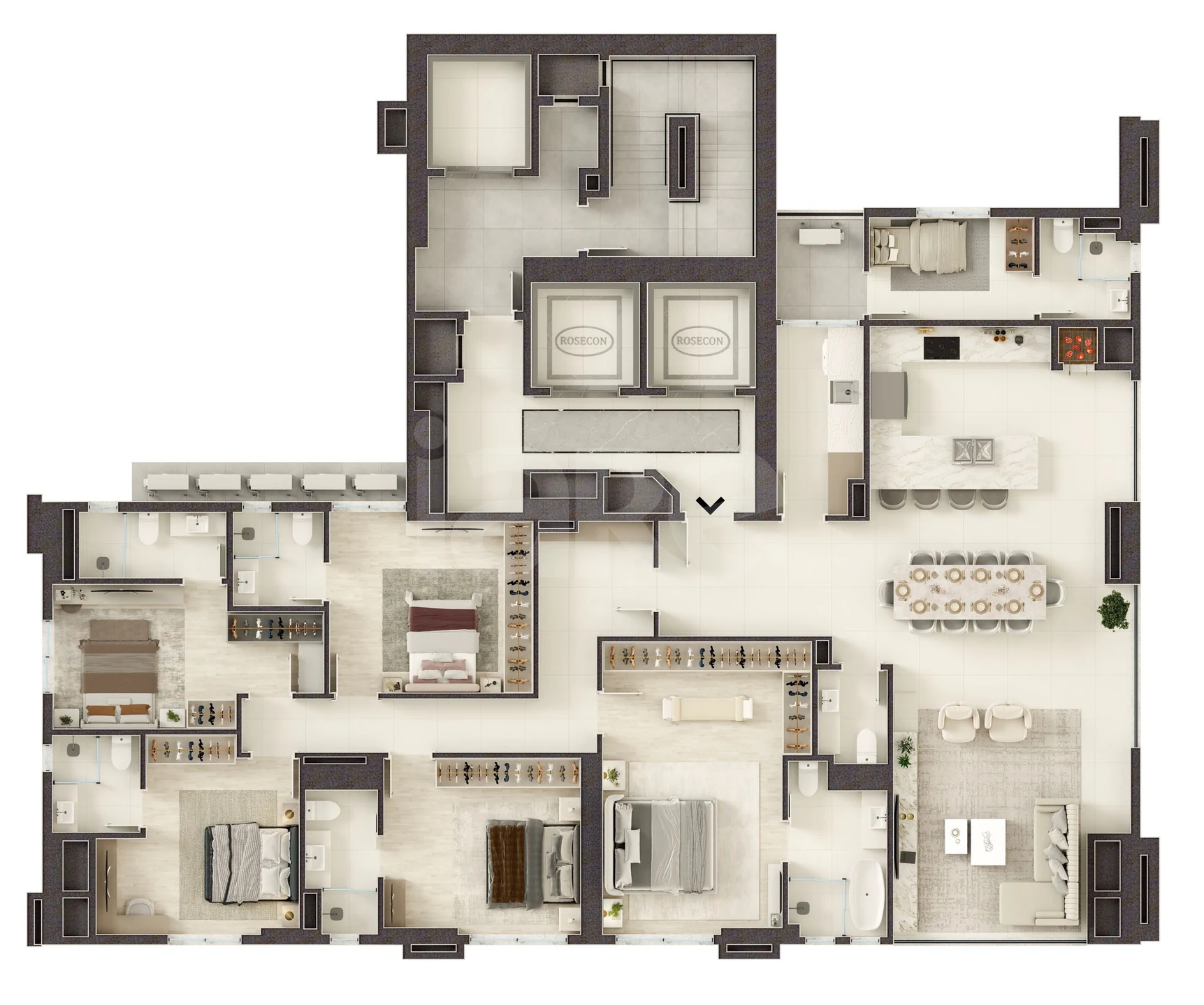 Planta — Apartamento 250,05 m²