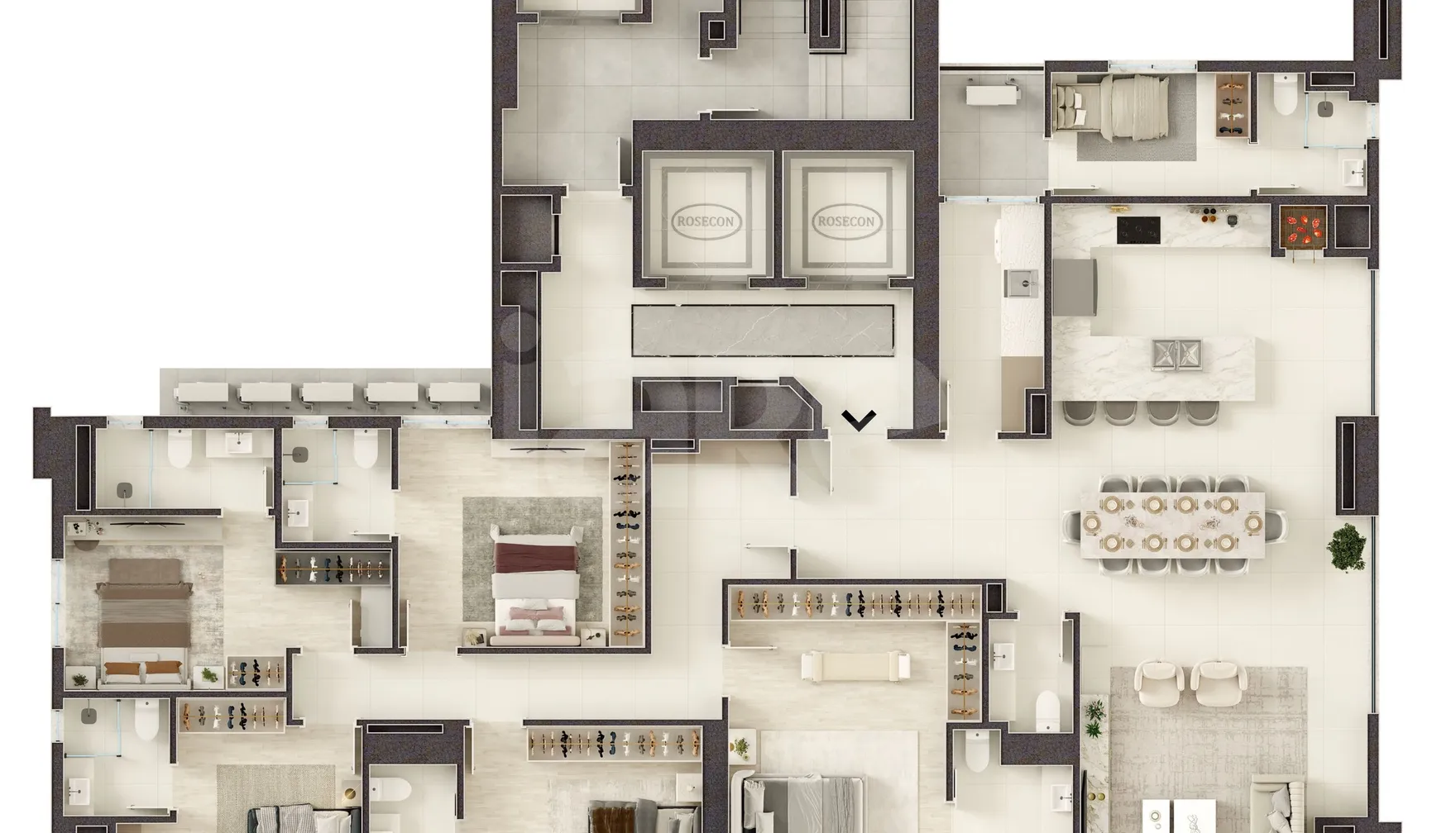 Planta — Apartamento 250,05 m²