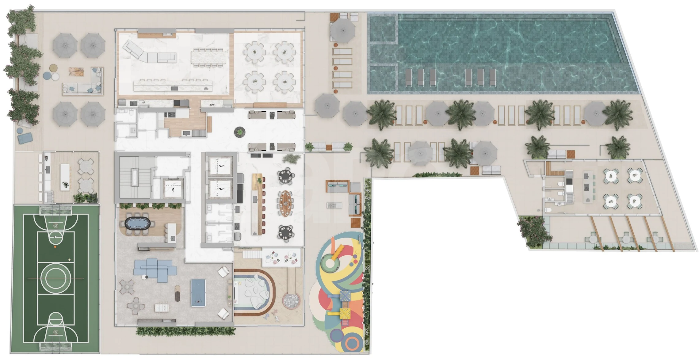 Planta — Pavimento lazer 1