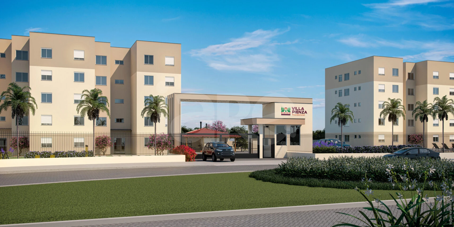 Villa Pienza - Apartamento com 30,01 m², em Hípica — foto 1