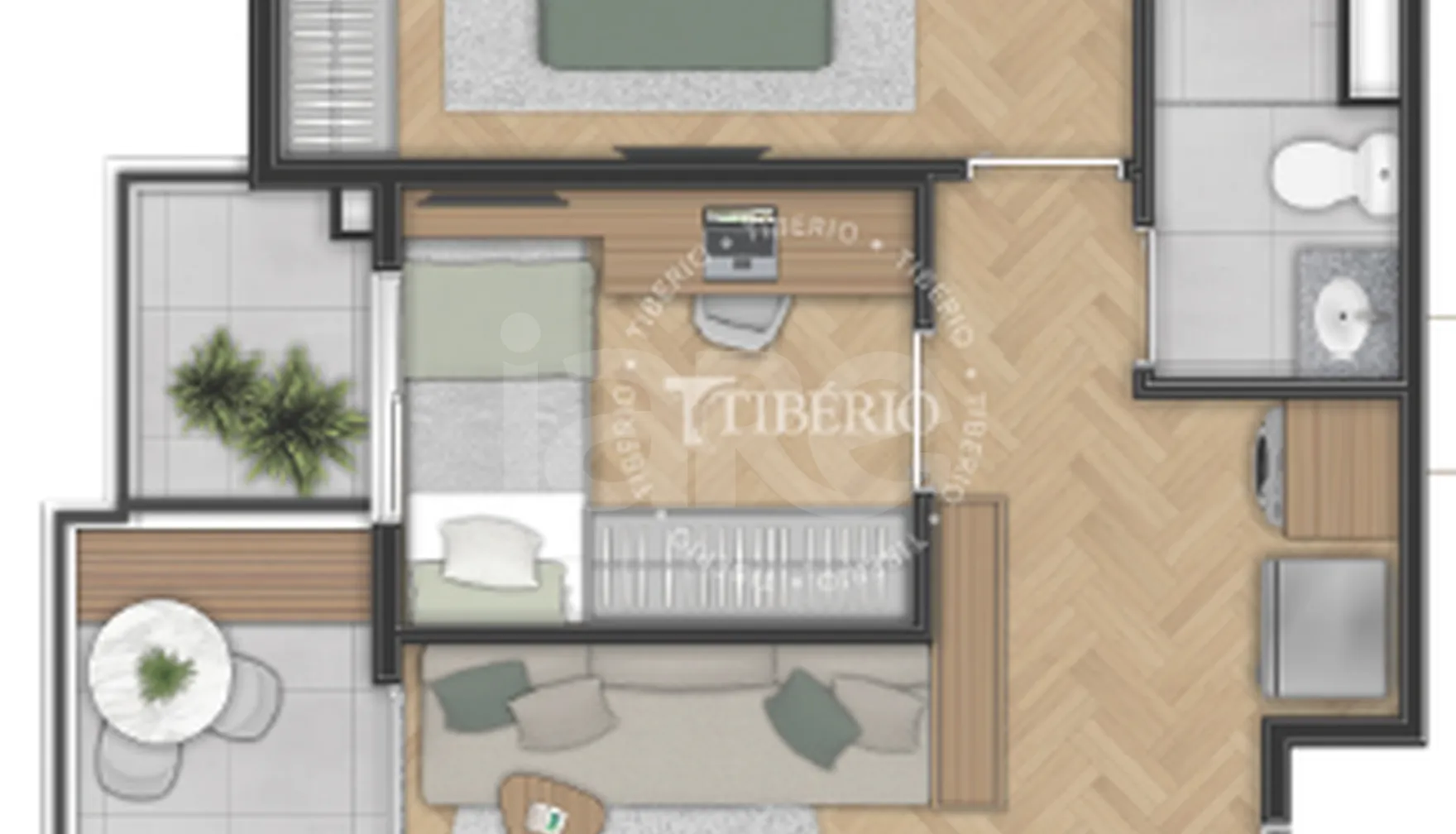 Planta — Apartamento 45,27 m²