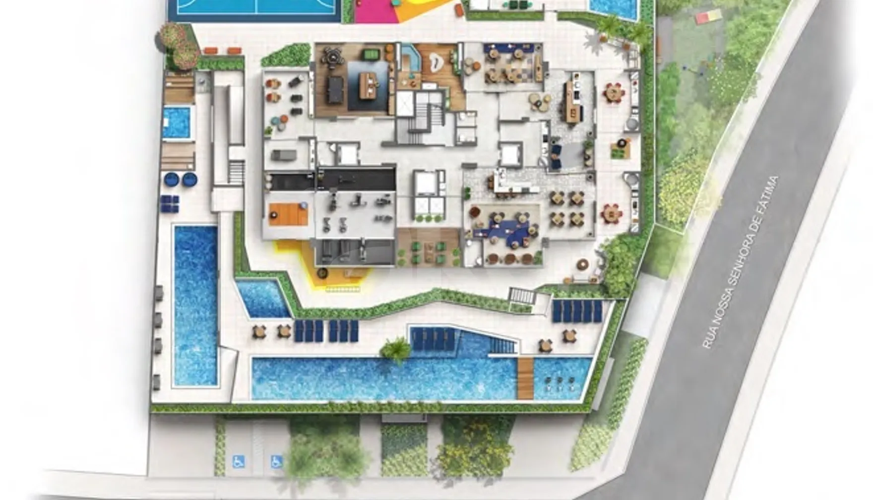 Planta — Pavimento lazer