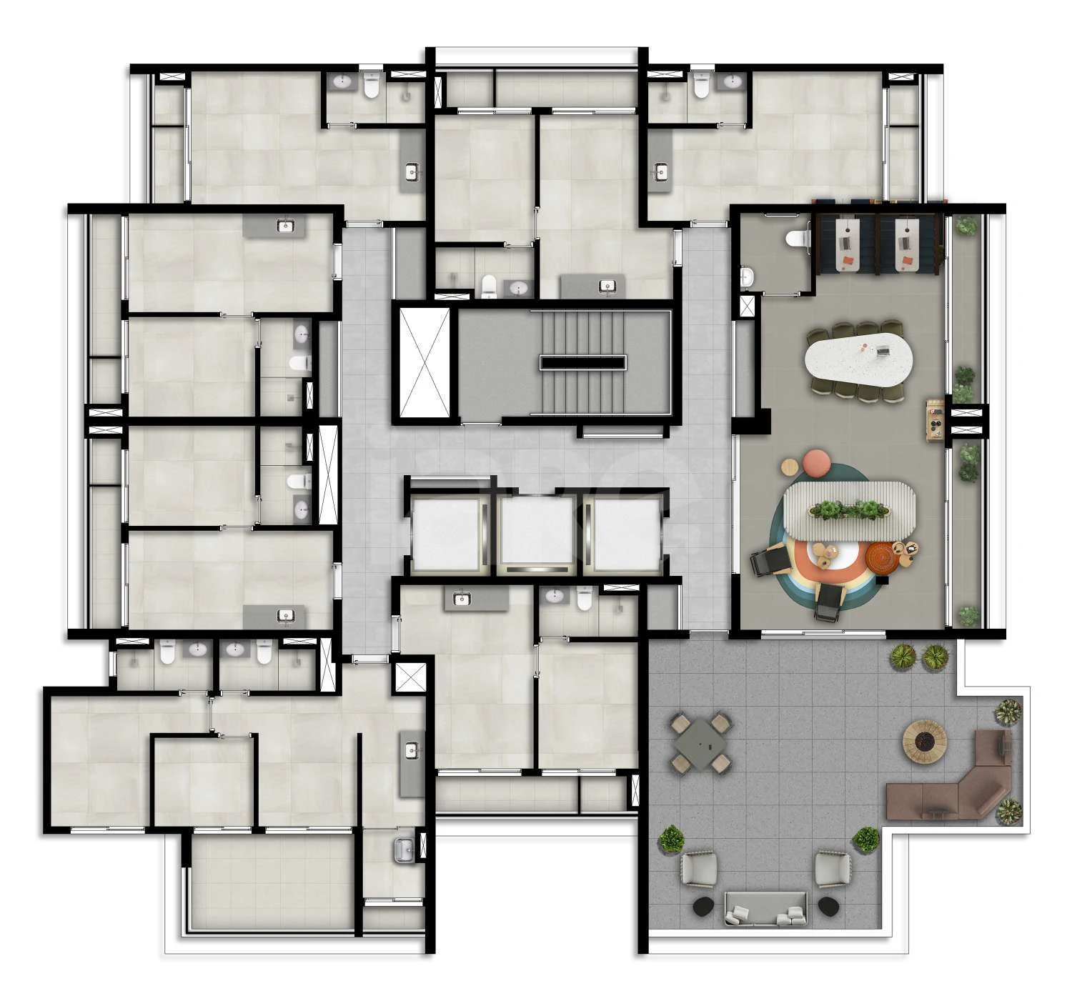 Planta — Pavimento 16