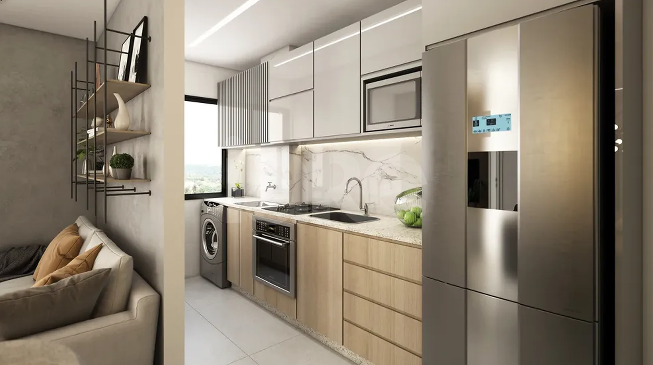 Porto Horizonte - Apartamento com 42,56 m², em Conjunto Habitacional Jamile Dequech — foto 3