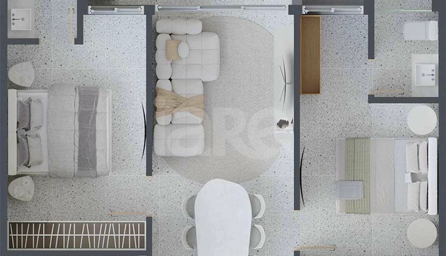 Planta — Apartamento 72,7 m²