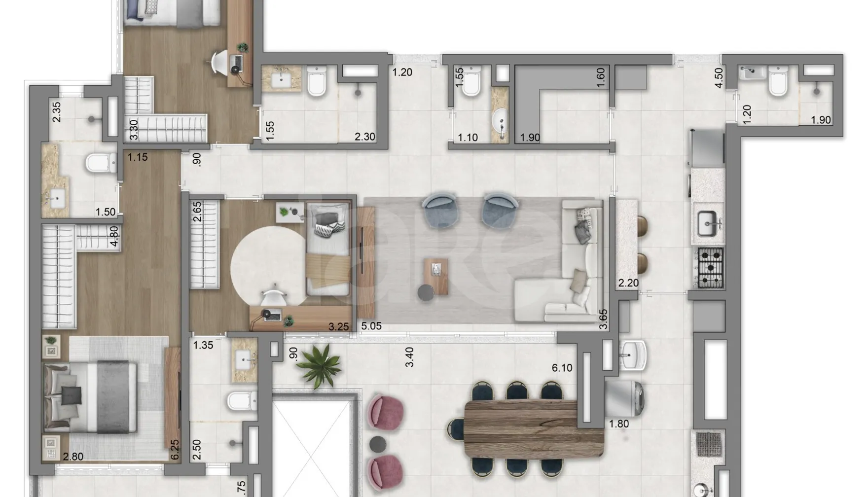 Planta — Garden 138,56 m²