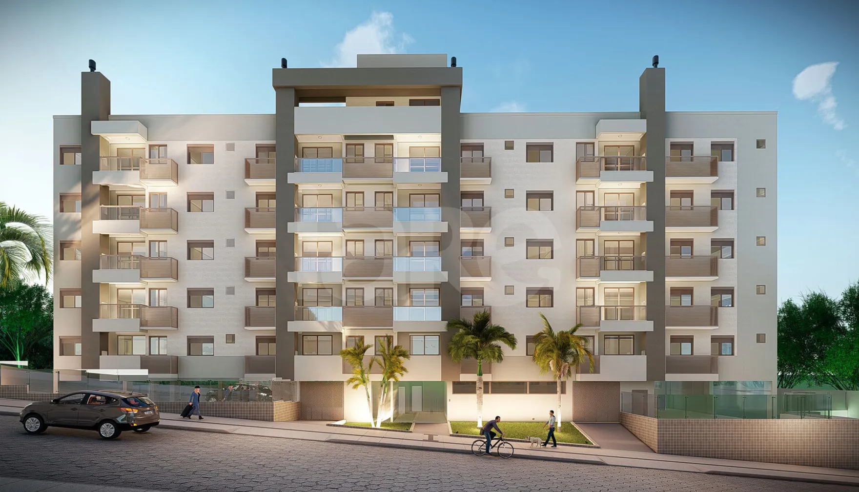 Residencial Cecília - Apartamento com 74,17 m², em Carvoeira — foto 1