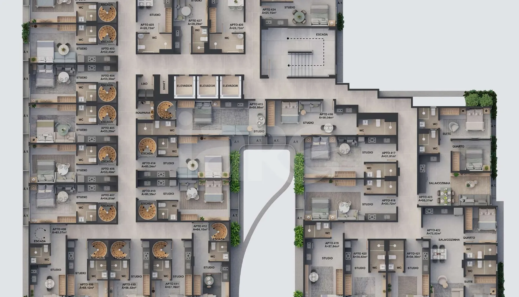 Planta — Pavimento 4