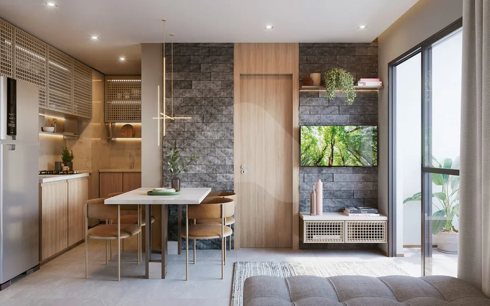 Viva Benx Star Campo Belo - Apartamento com 40,22 m², em Campo Belo — foto 2