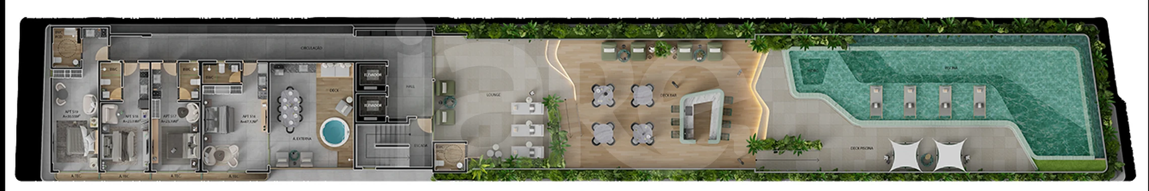 Planta — Pavimento cobertura