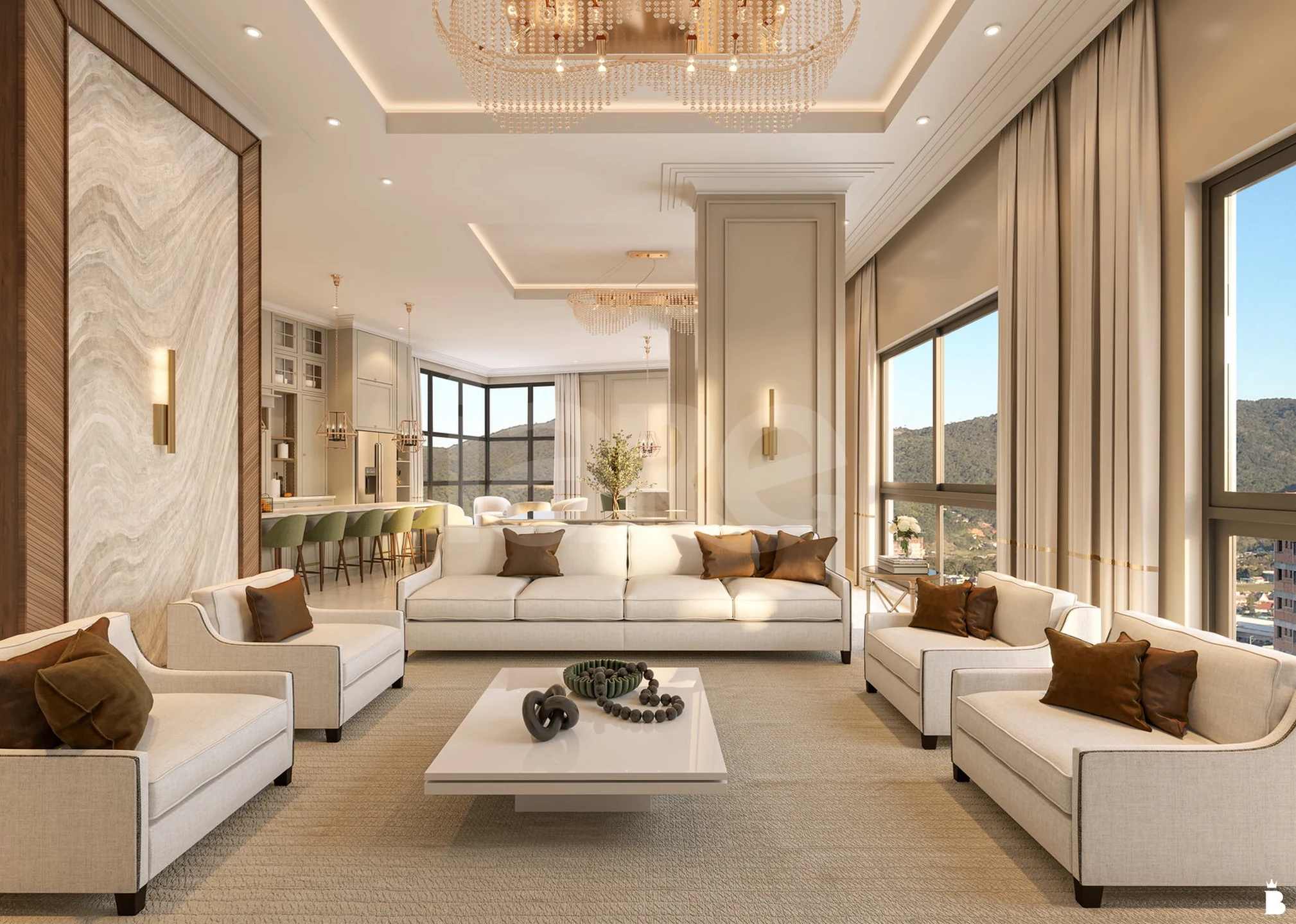 Megáli Agápi Residence - Apartamento com 132,25 m², em Balneário Perequê — foto 2