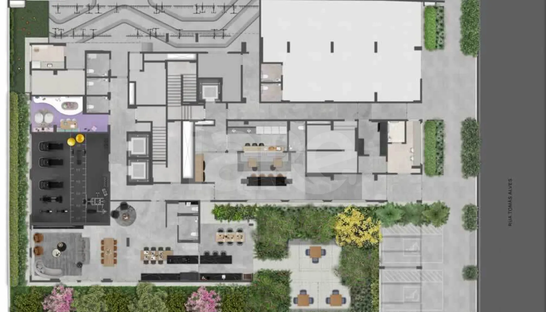 Planta — Pavimento lazer