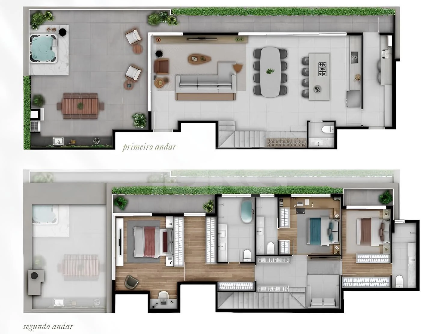 Planta — Cobertura Duplex 243,01 m²