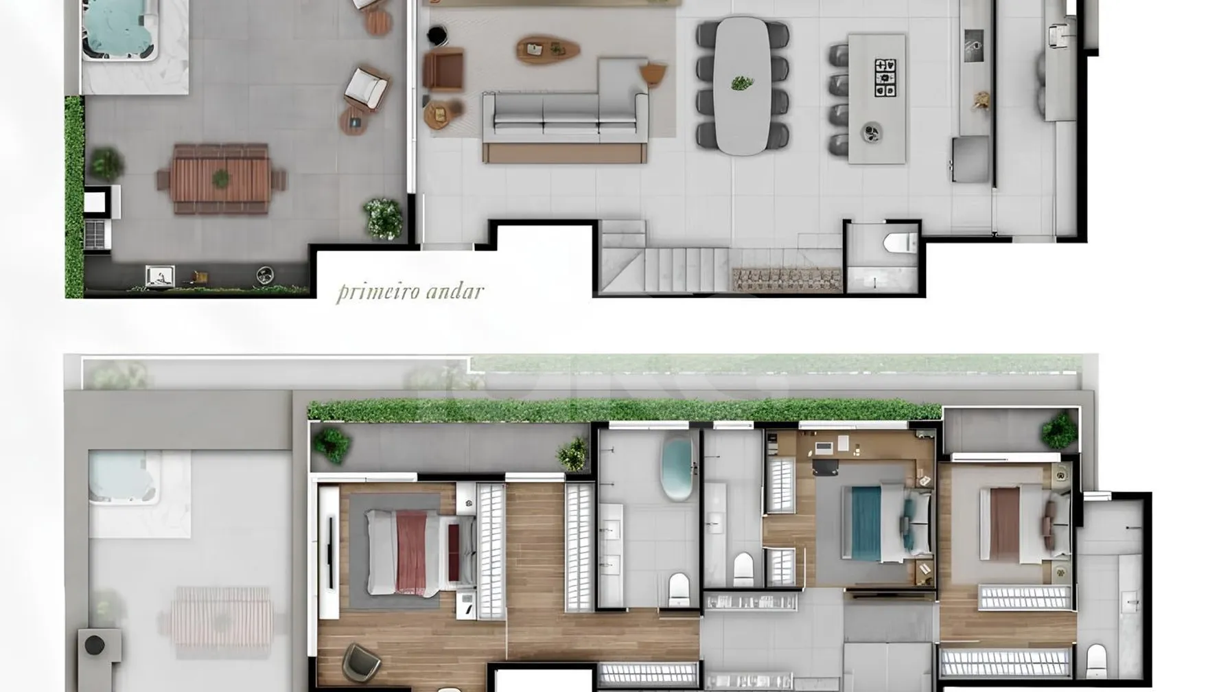 Planta — Cobertura Duplex 243,01 m²