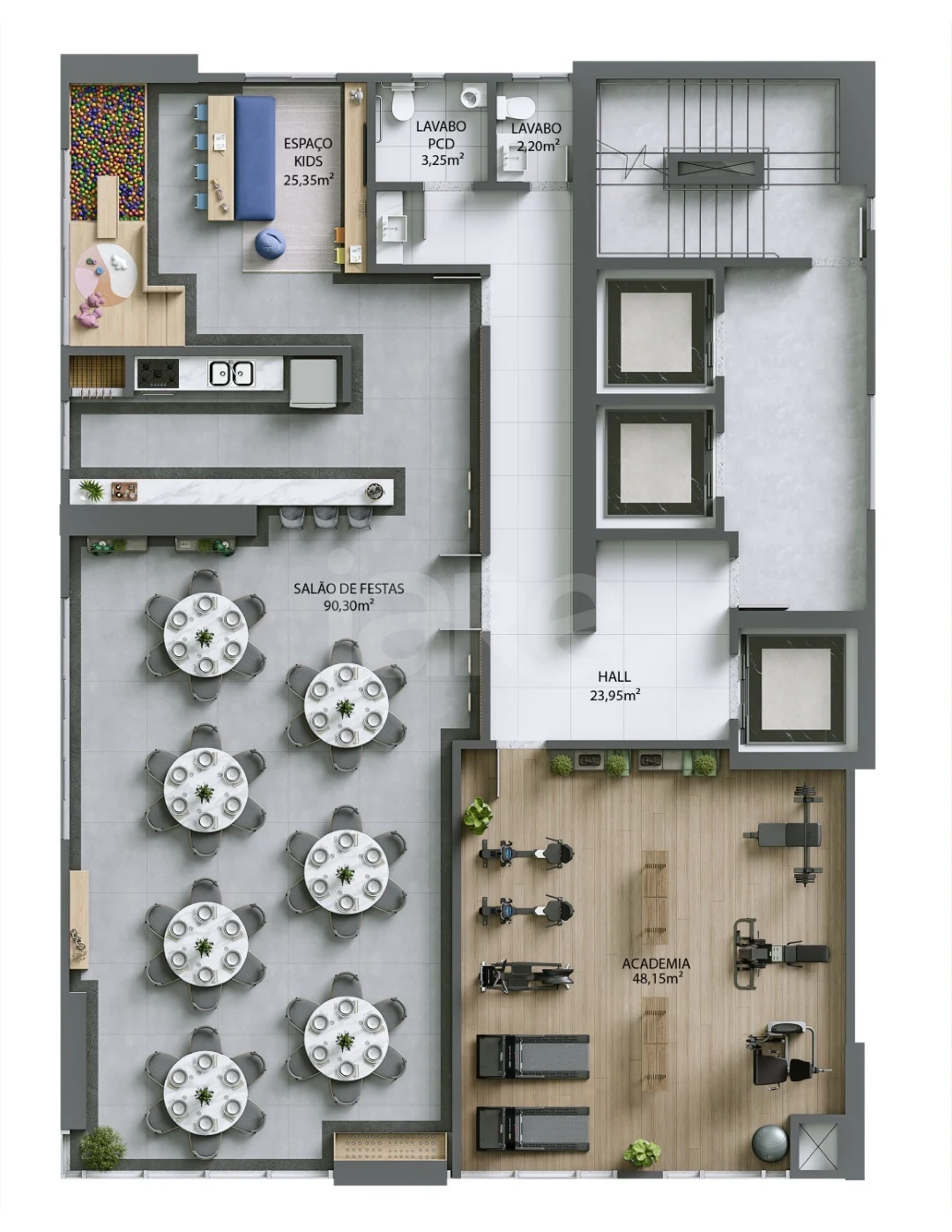 Planta — Pavimento lazer 2