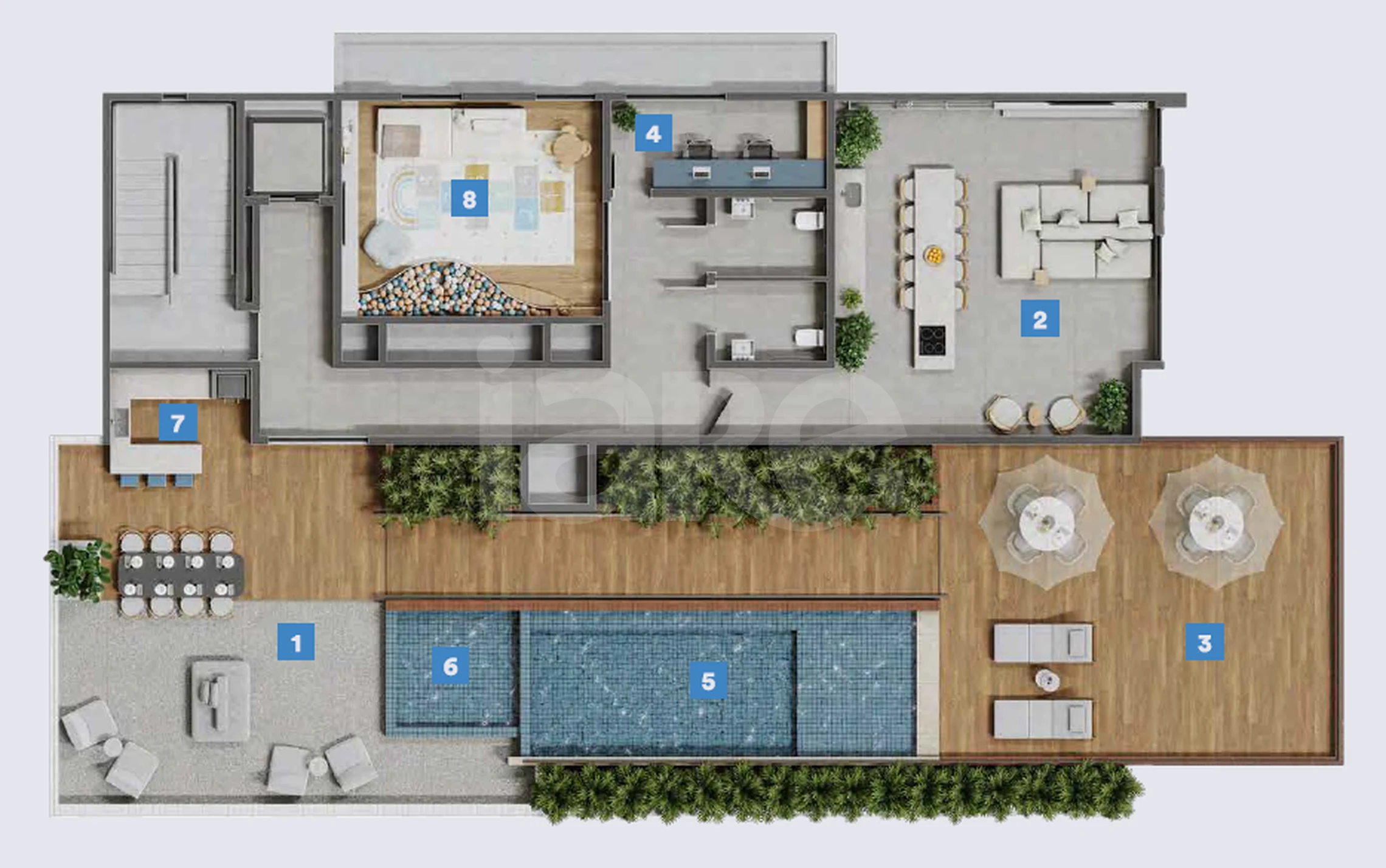Planta — Pavimento rooftop